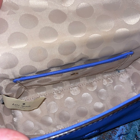 Kate Spade Blue Crossbody Bag with Gold Hardware - Picture 6 of 11